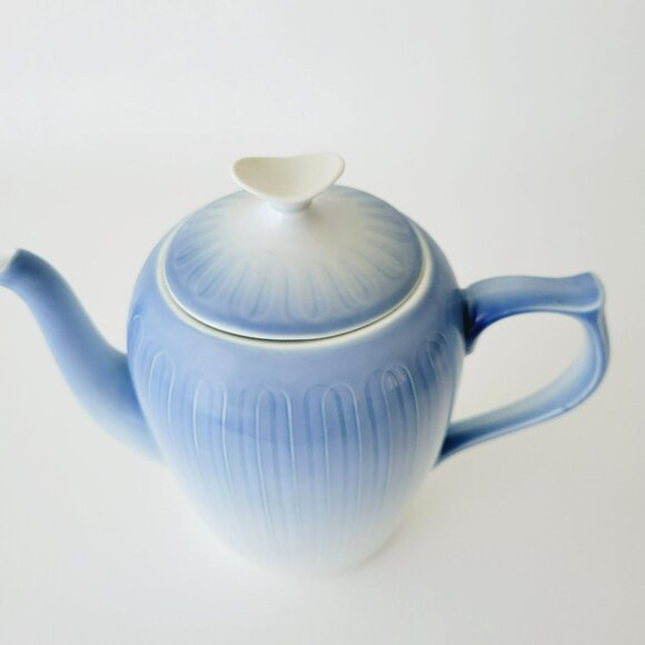 Vintage B&G Coffee Pot Ballerina Coastal Blue Ombre Bing & Grondahl Denmark - Picture 11 of 13